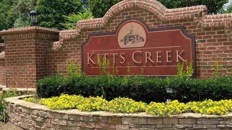 Entrance to Kitts Creek in Morrisville NC